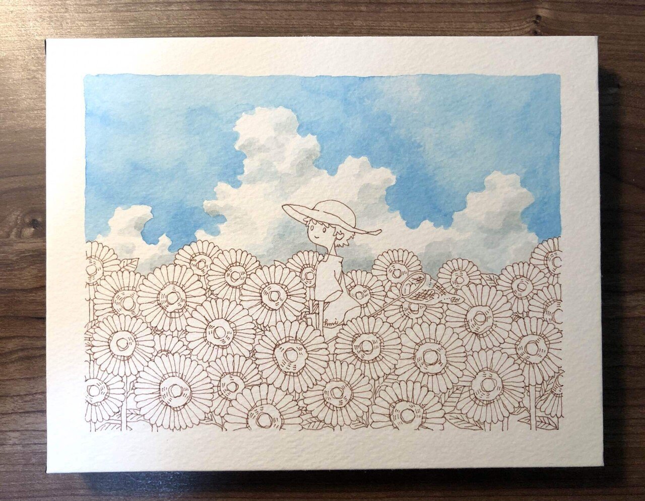 制作過程 】ひまわり｜はた みすず