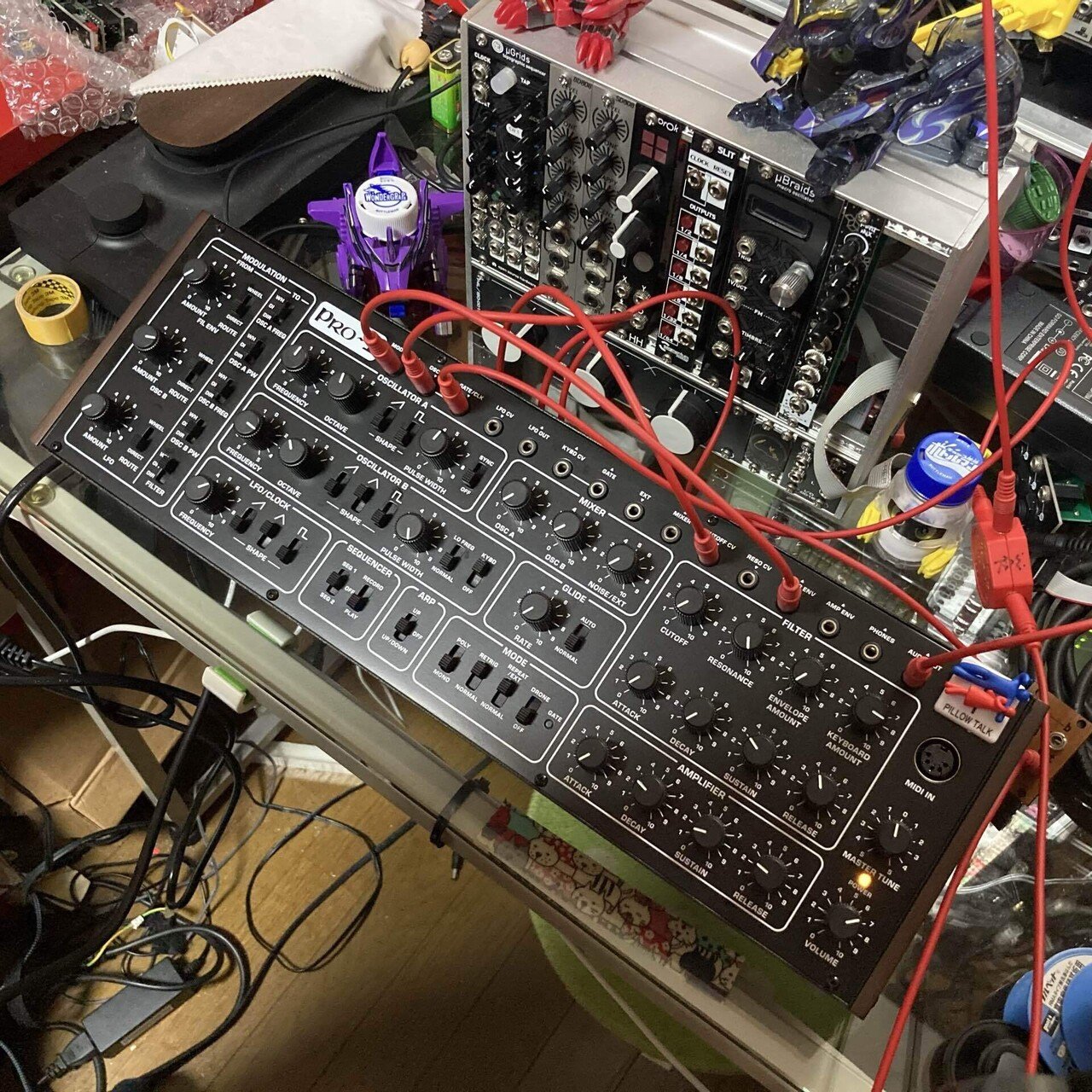 自作モジュラーケース 84hp 7u 自作モジュラーシンセケース 84hp 7u