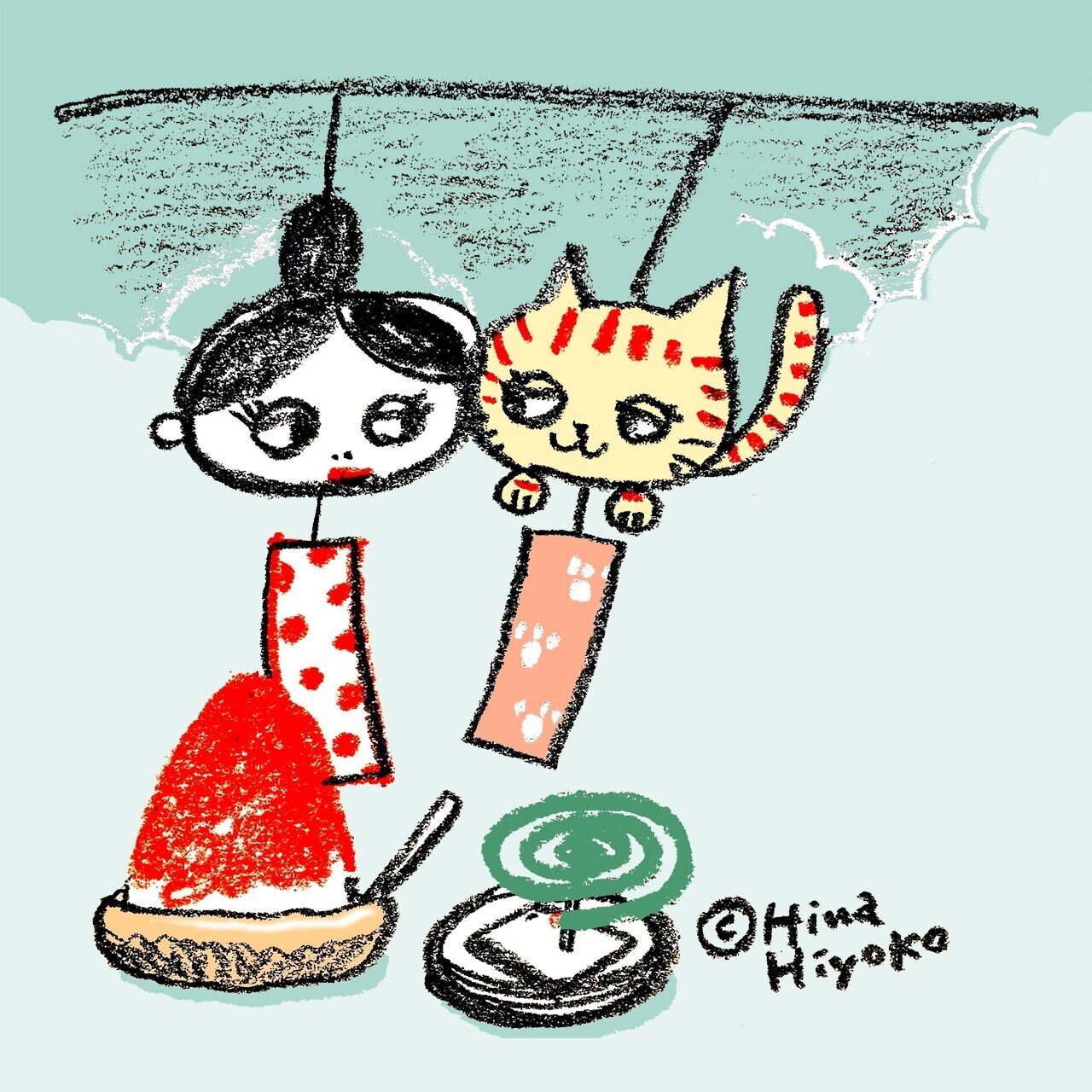 夏の風物詩たち 陽菜ひよ子 イラストレーター 漫画家 まちづくりジャーナリスト Note