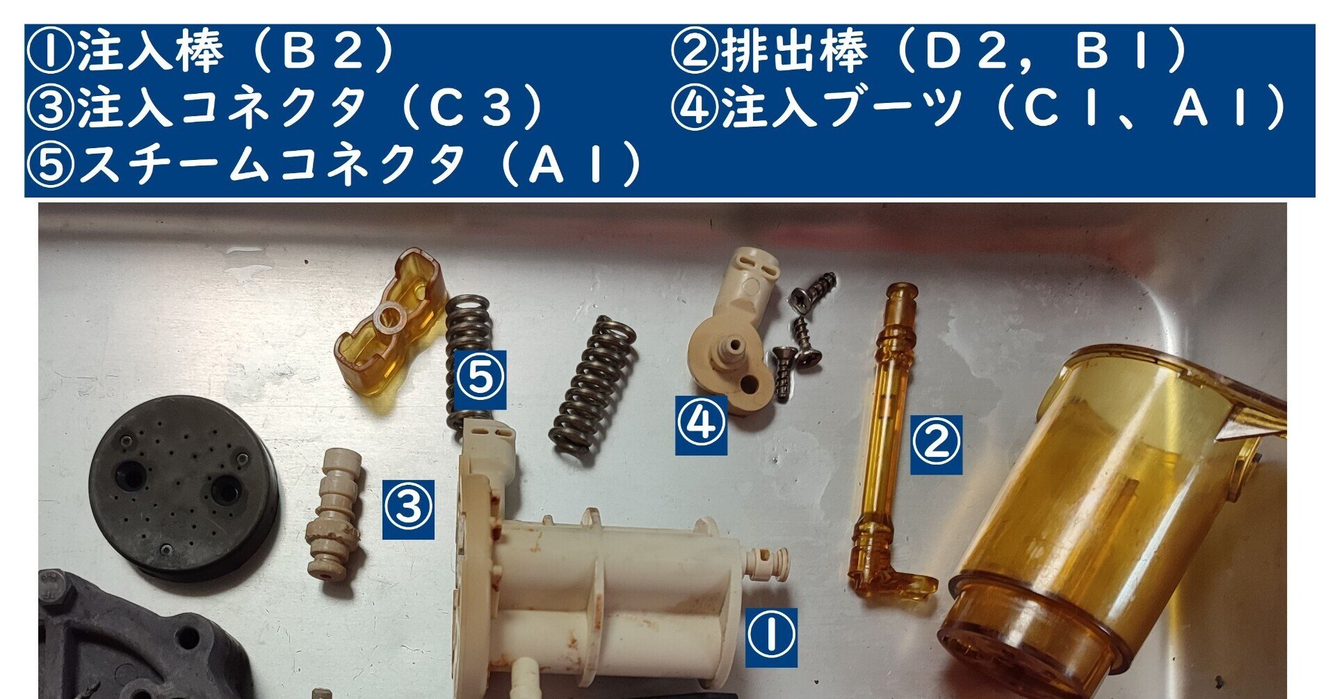 蝮珈琲DIY804：OリングフルセットマグニフィカEAM