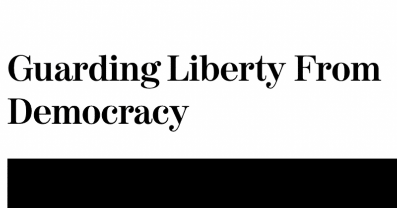【翻訳】「民主主義から自由を守る」/ロジャー・スクルートン