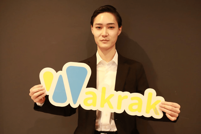 Wakrak株式会社代表の谷口怜央