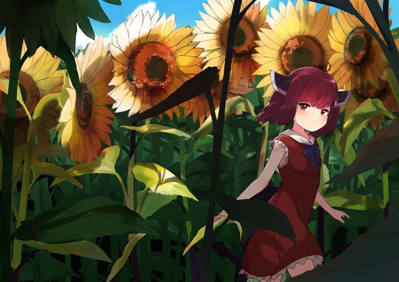 08 Sunflowers and Kiritan - やかた