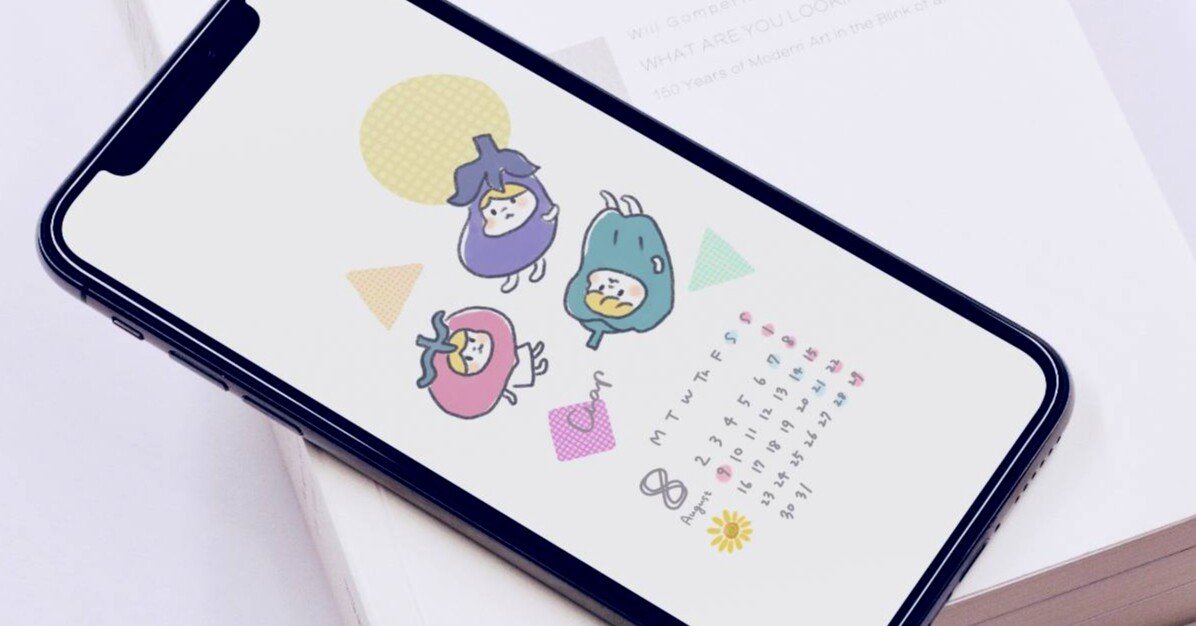 デバイス用壁紙 ８月 野菜 チナップ イラストレーター Note