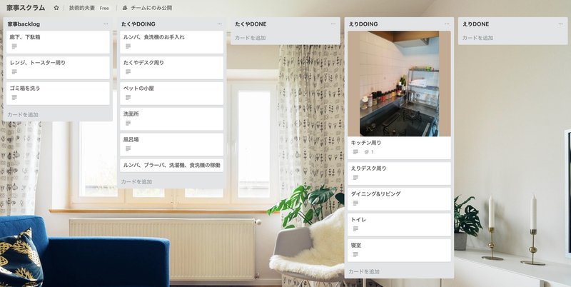 技術的夫妻 Trelloで家事スクラムを始める Macheri Designer Note