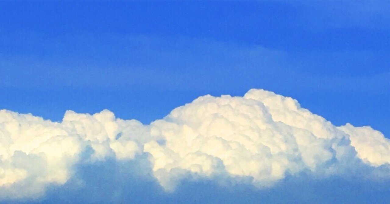 夏空とモコモコな雲｜4009_water