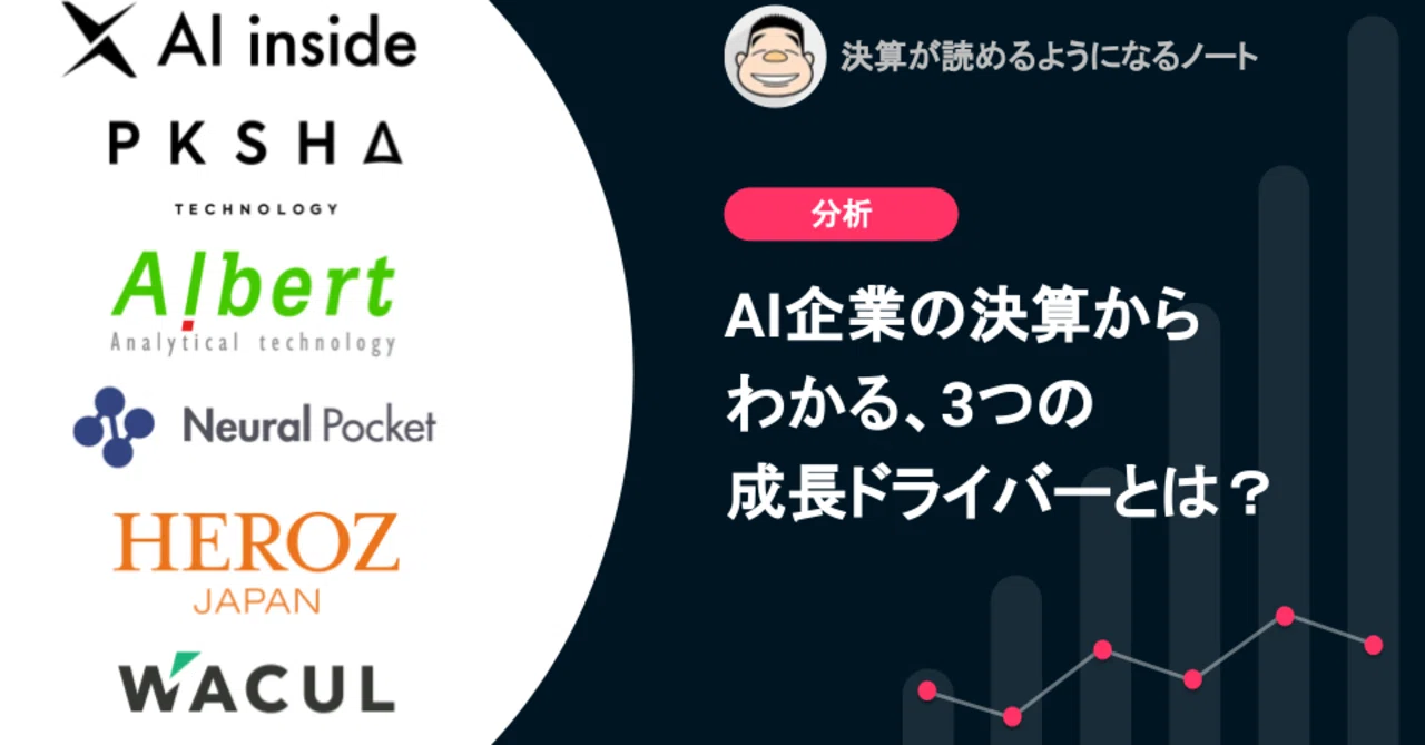Q. AI企業の決算からわかる、3つの成長ドライバーとは？｜決算が読める