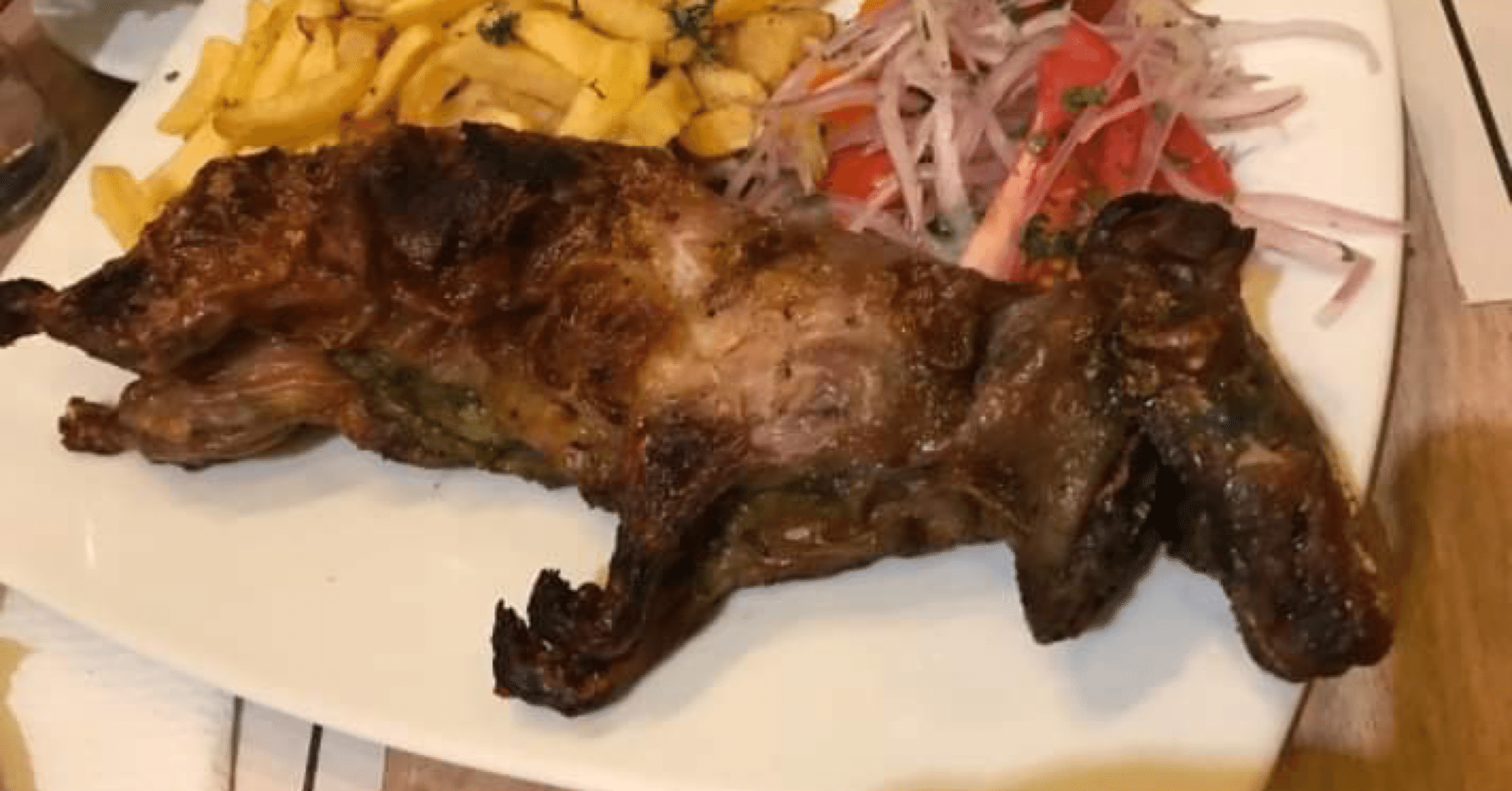 クイの丸焼き At ペルー 踊る食感プロデューサー Hide 川野秀樹 Note