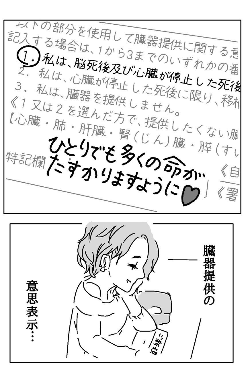 漫画 愛のメッセージが書かれた運転免許証を持つ女の子に敬意を込めて Note