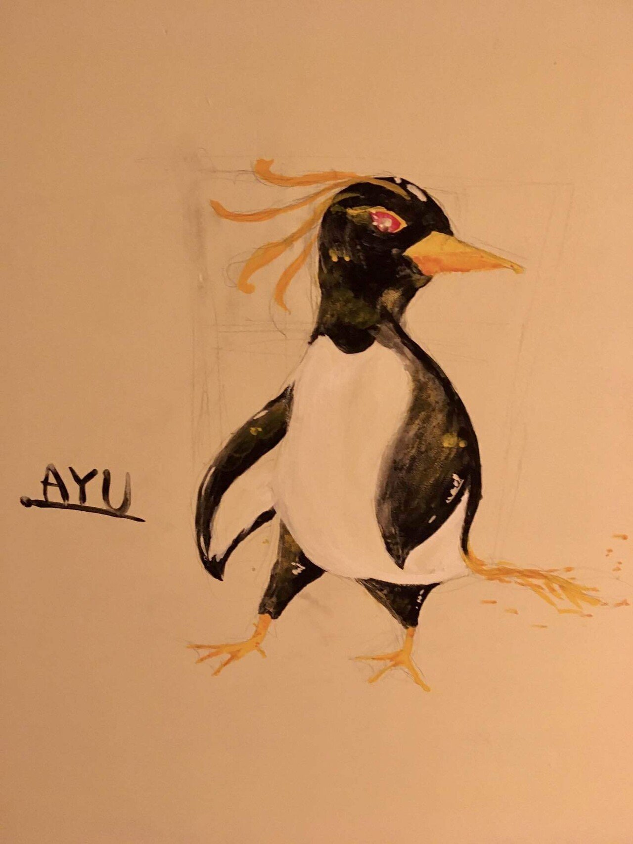 壁画ペンギン ペン収納 Penguinhouse Kembuchi Note