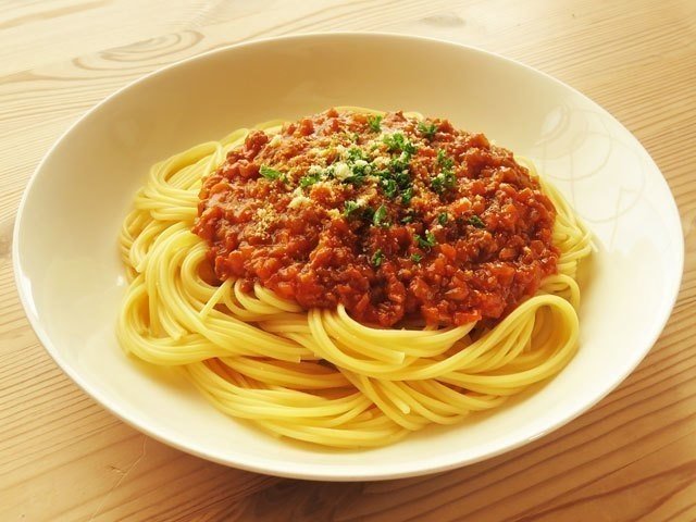 野郎におすすめ、簡単ミートソースのレシピってな感じ。https://www.aco-mom.com/family/easy-meat-sauce-recipe.php