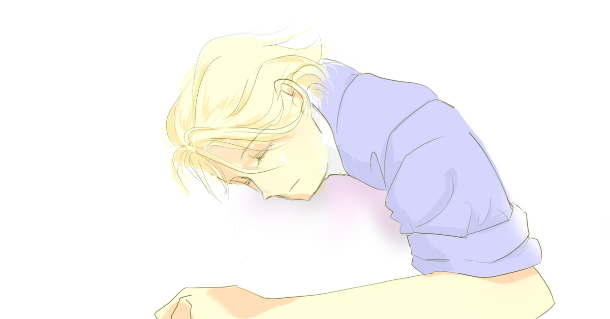 うつぶせ少年
