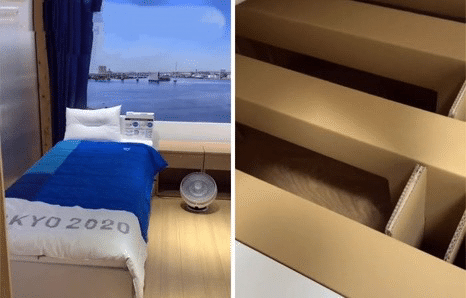 外国選手がSNSで自慢する東京オリンピック選手村の内部｜ノリノリ