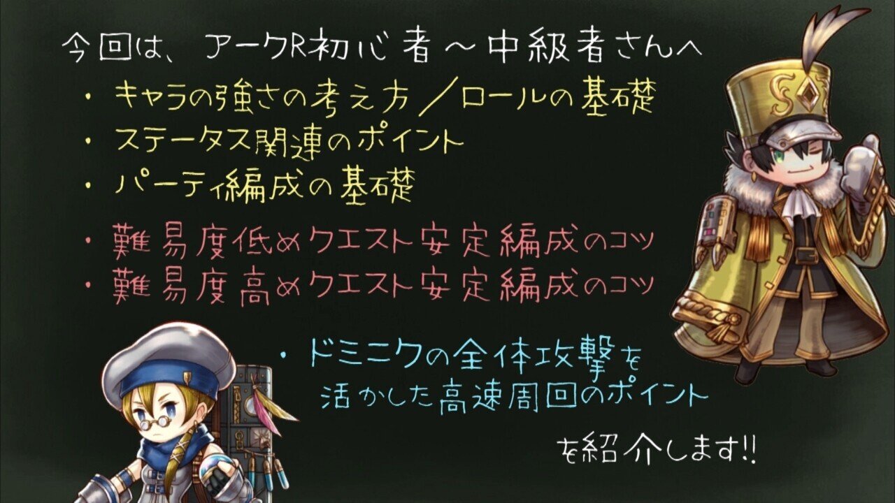 アークザラッドr パーティ編成の基本 安定攻略のコツ解説 初心者 中級者向け 21年6月版 アークザラッド回想録 鳴海なのか Note
