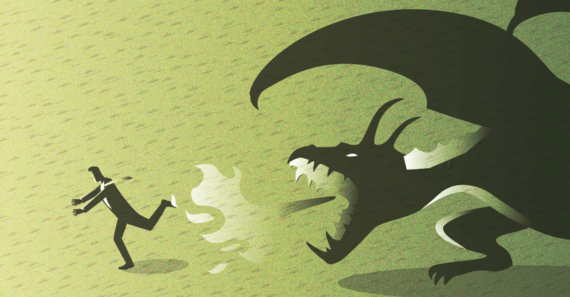 洞窟とドラゴン パズルそしてドラゴン 火曜日は火竜の日 風景画杯 グエン Note