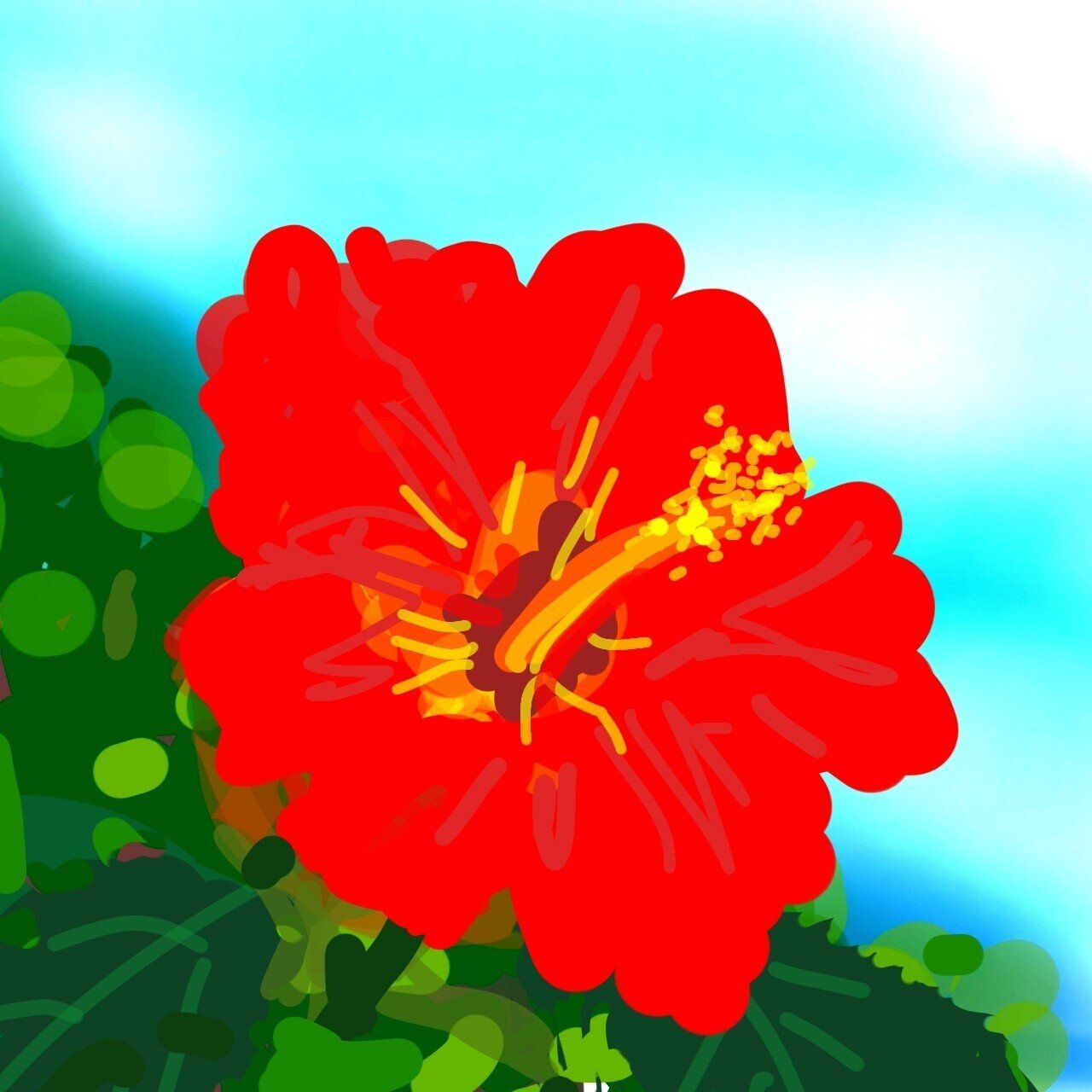 夏の花 2点 描きました せきぞう Note