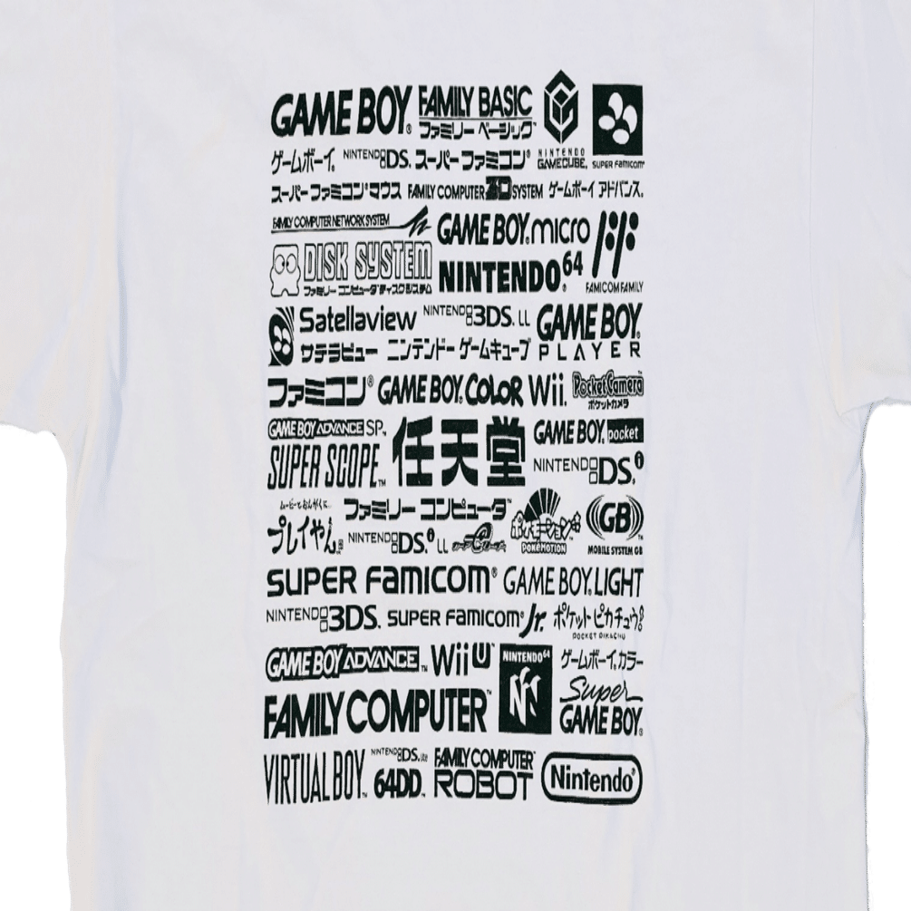 8 任天堂歴代ゲーム機ロゴtシャツ ミキ Note