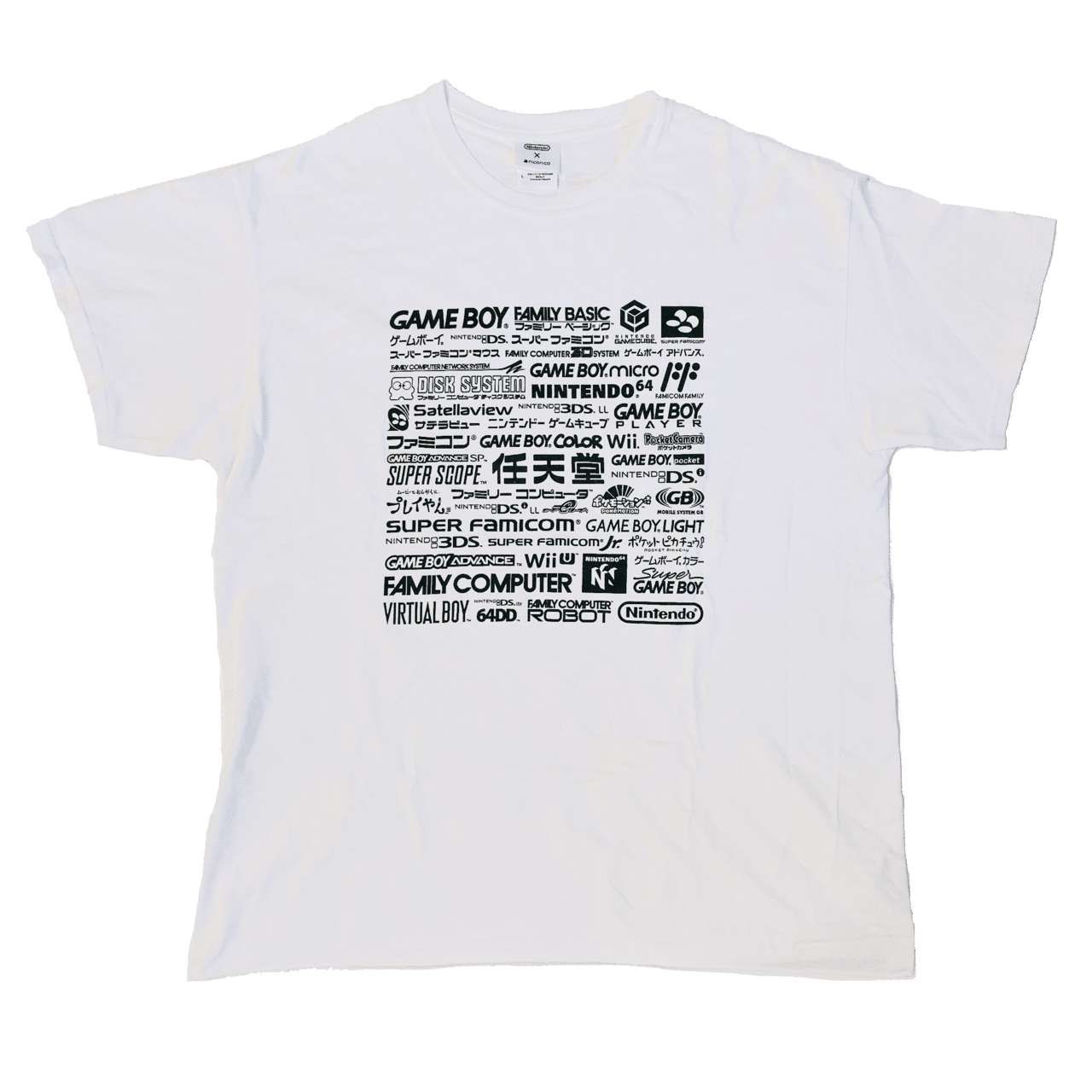 非売品！超会議 任天堂 歴代ハード ゲーム機 ロゴ Tシャツ Mサイズ 8】任天堂歴代ゲーム機ロゴTシャツ｜ミキ