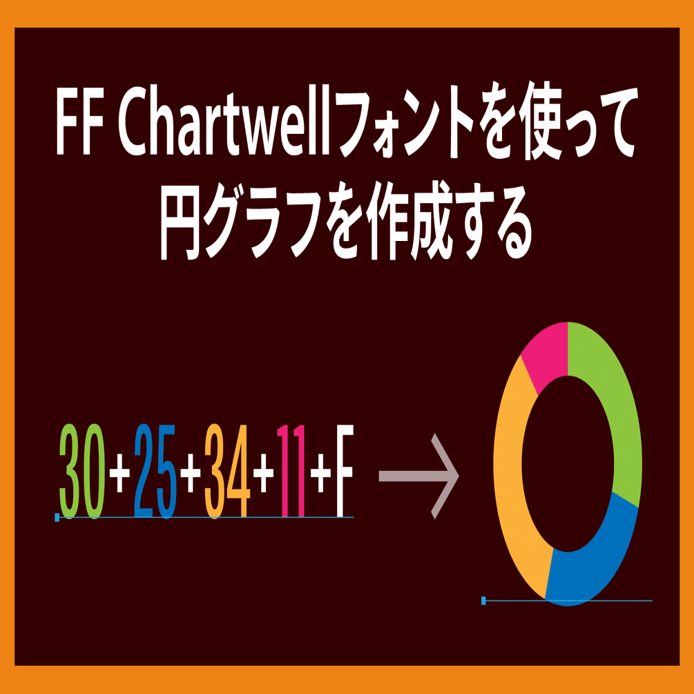 Illustratorはもちろん Photoshopやindesignでもグラフを作成できる Ff Chartwell フォント Dtp Transit 別館 Note