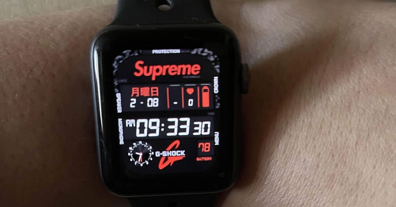 この写真、実はApple Watch！ 完成度高すぎの「G-SHOCK風カスタム」の
