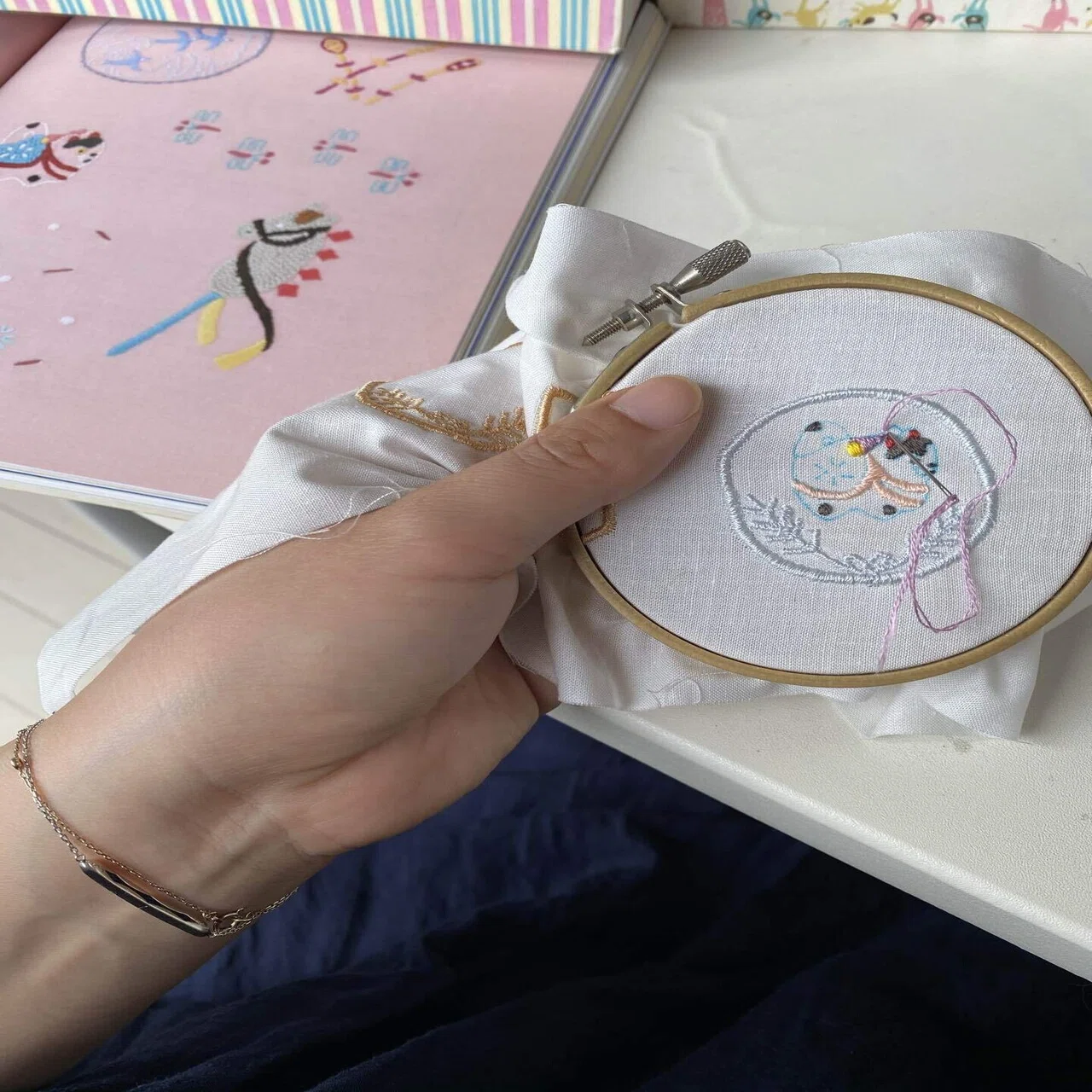 スマホを使って刺繍図案のサイズを変えてみよう 刺繍と手紙 クロヤギシロヤギ Note