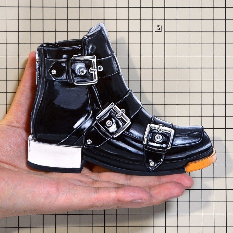 Shoes：00900 “Alexander McQueen” Three Buckle Boot（SS2018）