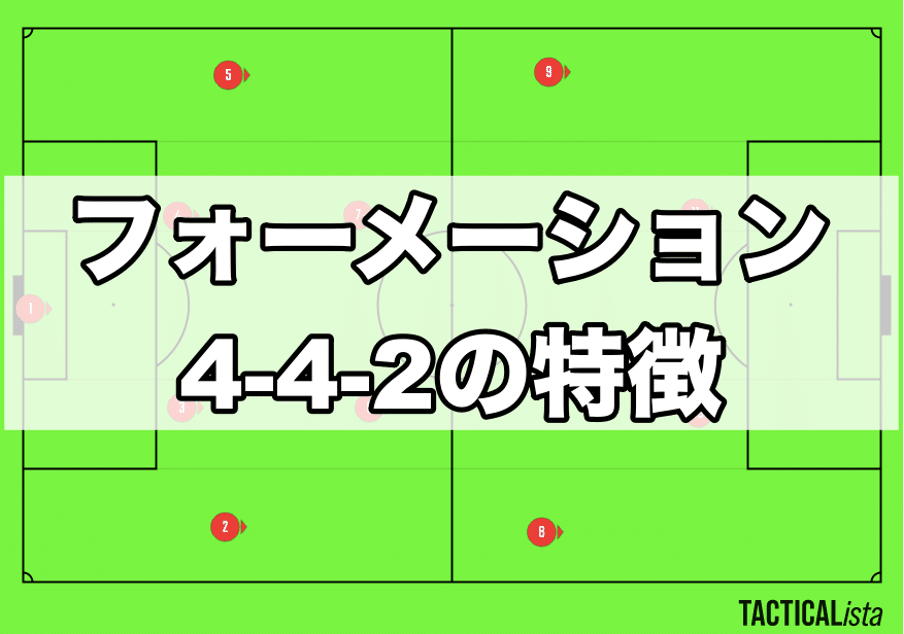 サッカー4 4 2のフォーメーションの特徴 長所 短所 を徹底解説 Fl Ux Realtime Analytics