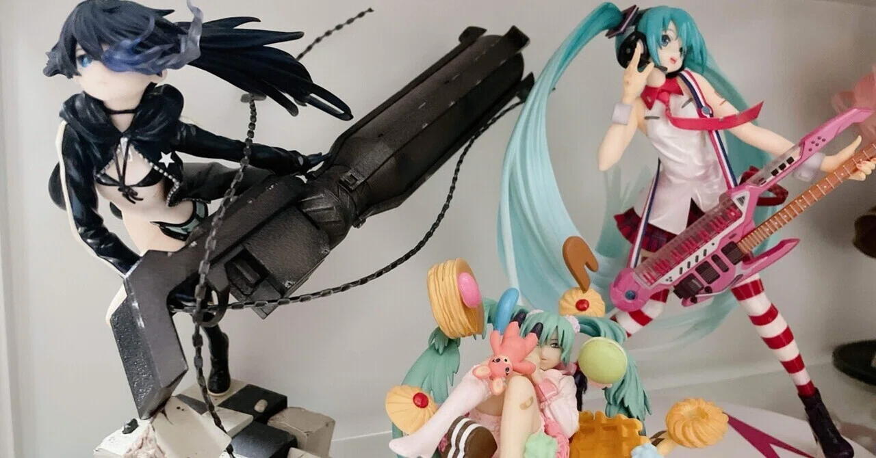 嫁のフィギュアが部屋を侵食している話｜魚がとれた