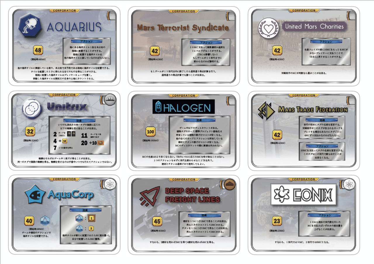 テラフォーミングマーズファン拡張企業 まあや Note