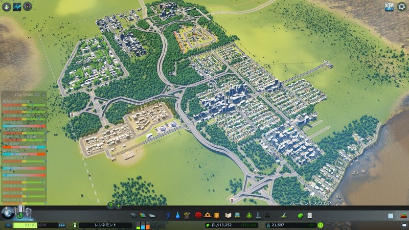 ひきこもりの作った街 ビフォーアフター Cities Skylines 黒井 ひきこもりニート Note