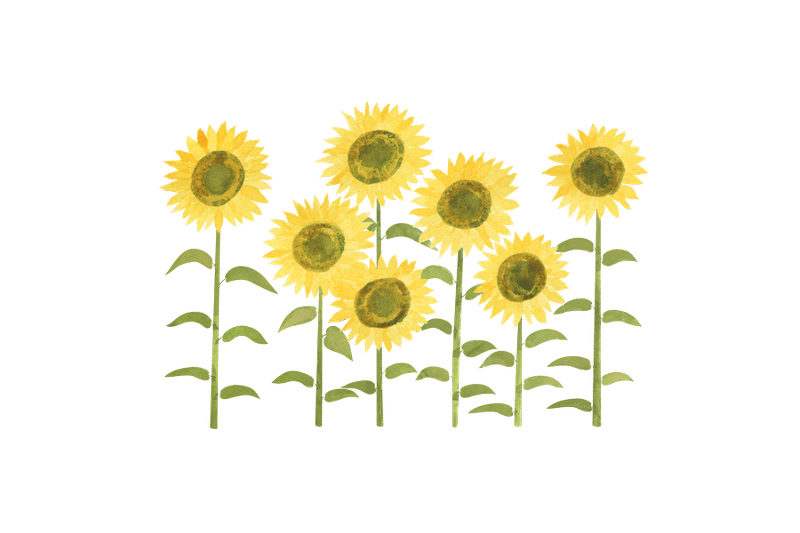 ひまわり のイラスト素材 あや あしあと手帳２ Note