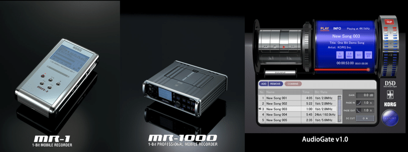 MR-1/1000とAudioGate