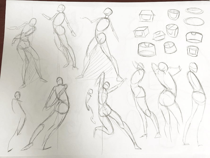 基礎練習】マイケル・ハンプトンの人体の描き方を模写するVol.1｜ら