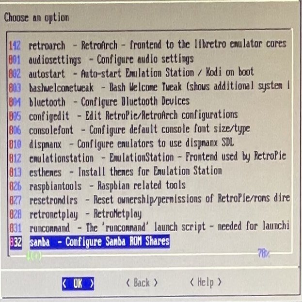 レトロパイの設定 ゲームを遊ぶためにすること Gamecenter Wasabi Note