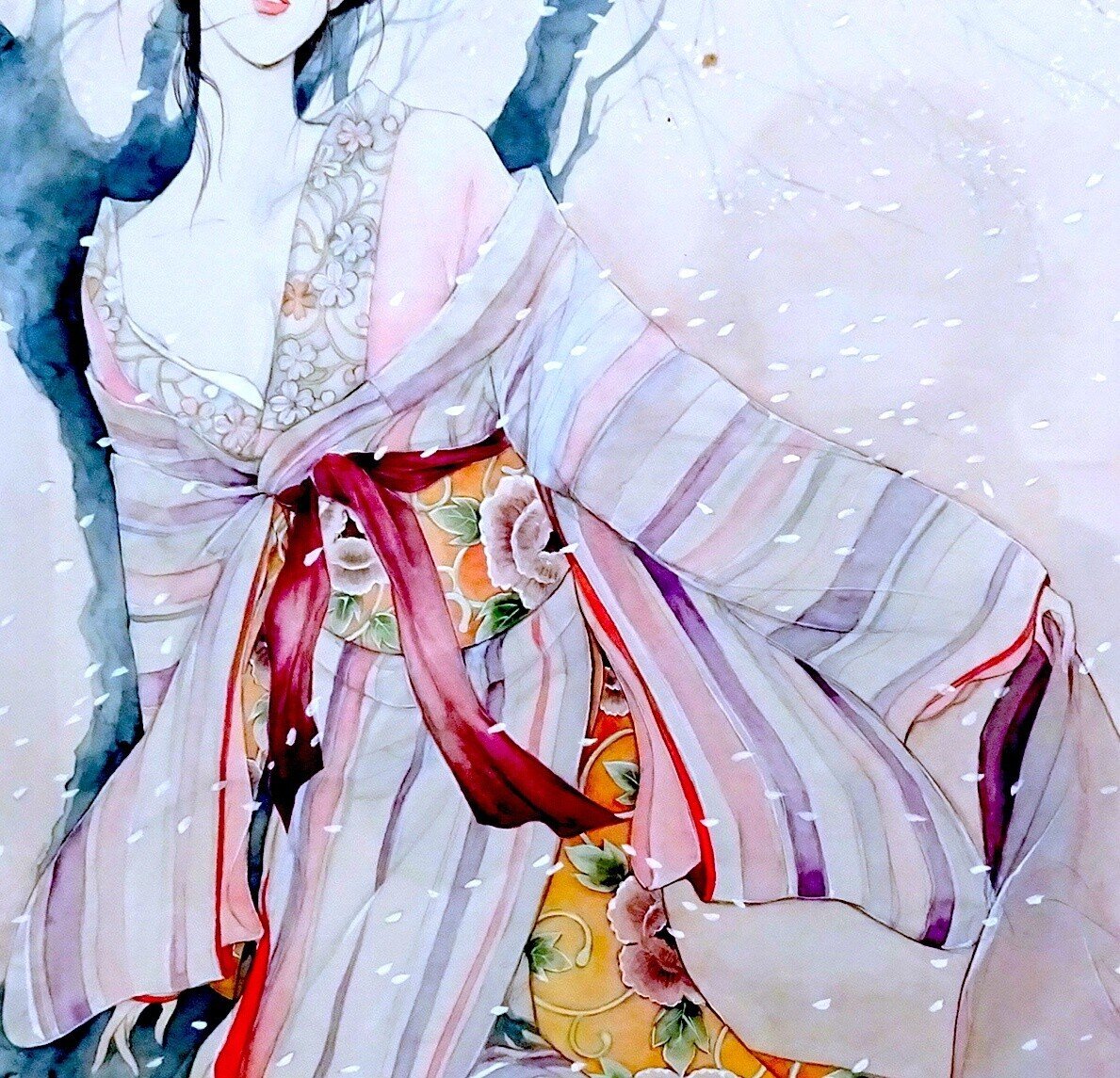 花村えい子先生とキモノ 画業60周年記念「花村えい子と漫画」展で｜月