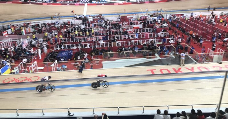オリンピック　自転車トラック競技観戦