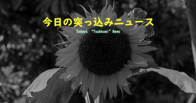 今日の突っ込みニュース（8月9日号）