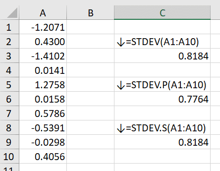 Excelで標準偏差 (stdev stdev.p stdev.s)｜May