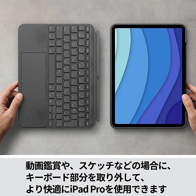 logicool COMBO TOUCH iPad用キーボードカバー グレー(logicool logicool COMBO TOUCH iPad用キーボードカバー グレー(logicool