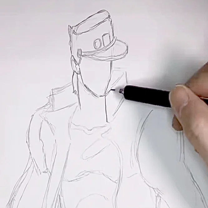 ド直球イラスト ジョジョと言えばやっぱり承太郎 に花京院の魂を賭ける 若山 倫 ワカ 食べ歩き飲み歩き大好きな下町snsアドバイザー 東京都台東区 Note