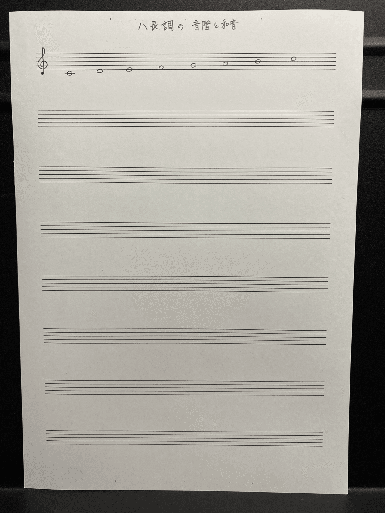 まずはハ長調の音階と和音のノートの作り方を詳しく解説します 大嶋尋子 Note