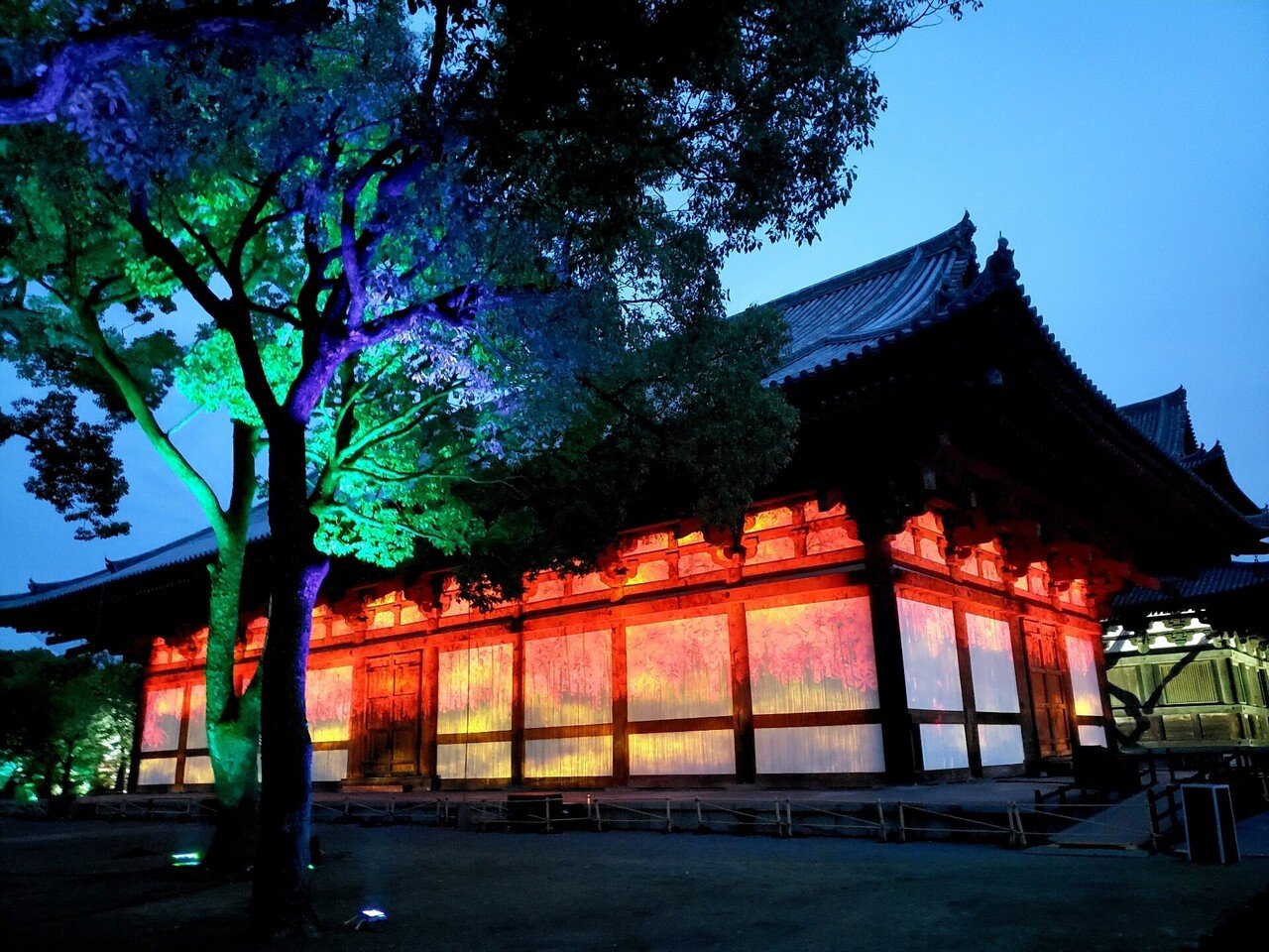 チームラボ 東寺 光の祭 ひばりん Note