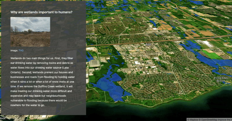 地図を使ったストーリーテリングで湿地帯を救う - カナダの小学生によるプロジェクト ｜ Built With Mapbox