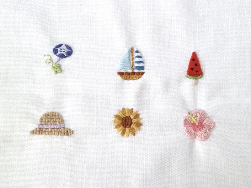 刺繍図案no 3 夏休みはお家で刺繍体験 Ace Embroidery Note