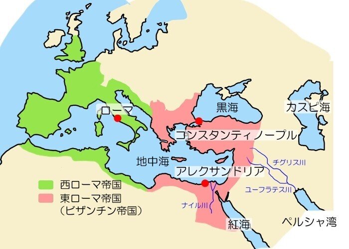 東西ローマ地図s