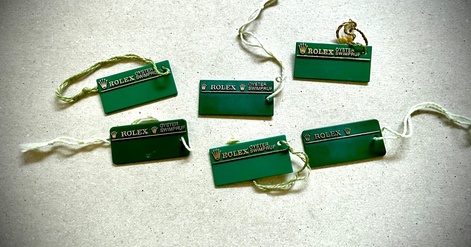 間違いだらけの、ロレックス付属品プライスタグ(グリーンタグ)年代