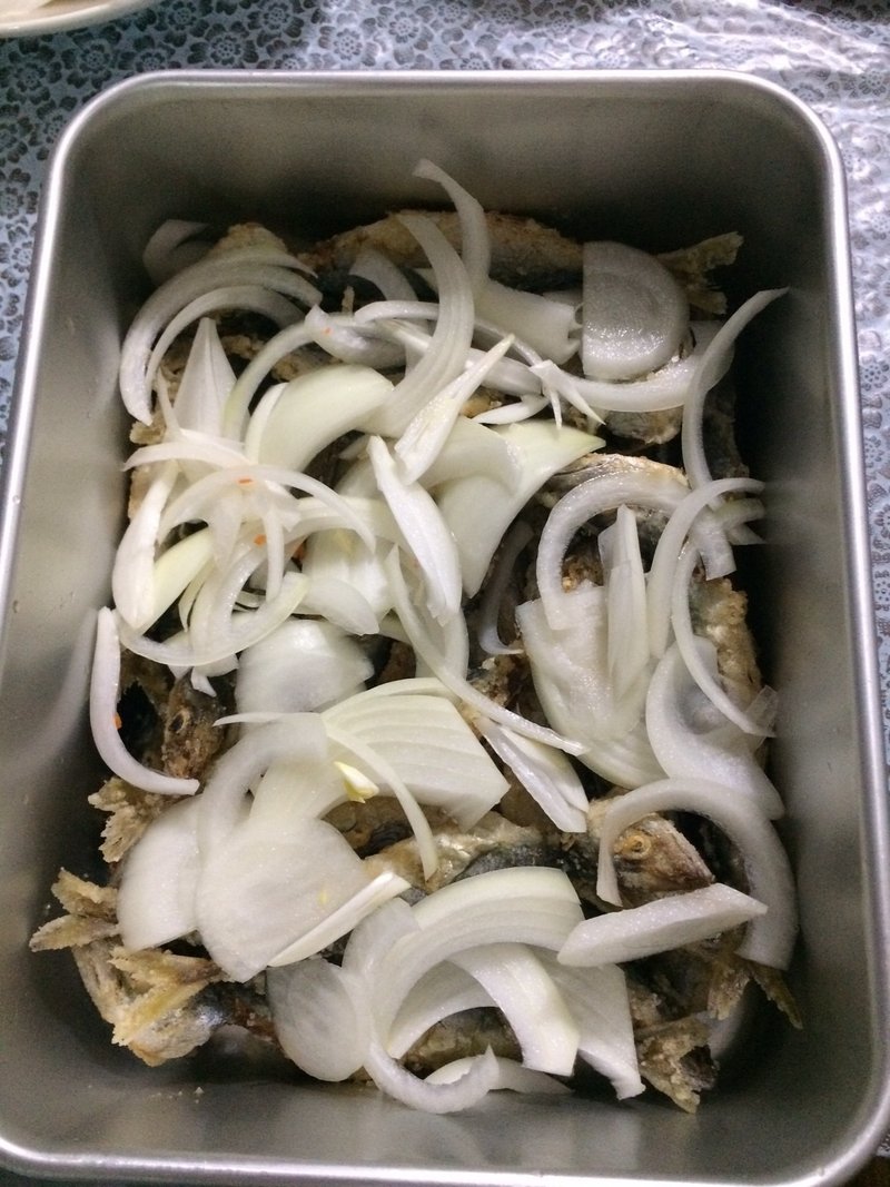 釣り手開き小鯖の南蛮漬け 竜田揚げ 遠藤鉄水のnote Note