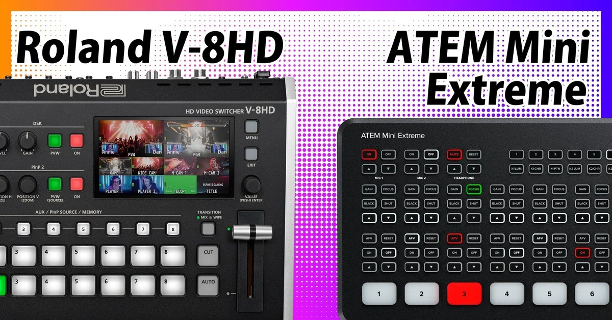 Roland V-8HDを、ATEM Mini Extremeと比較しながら試してみたレビュー 