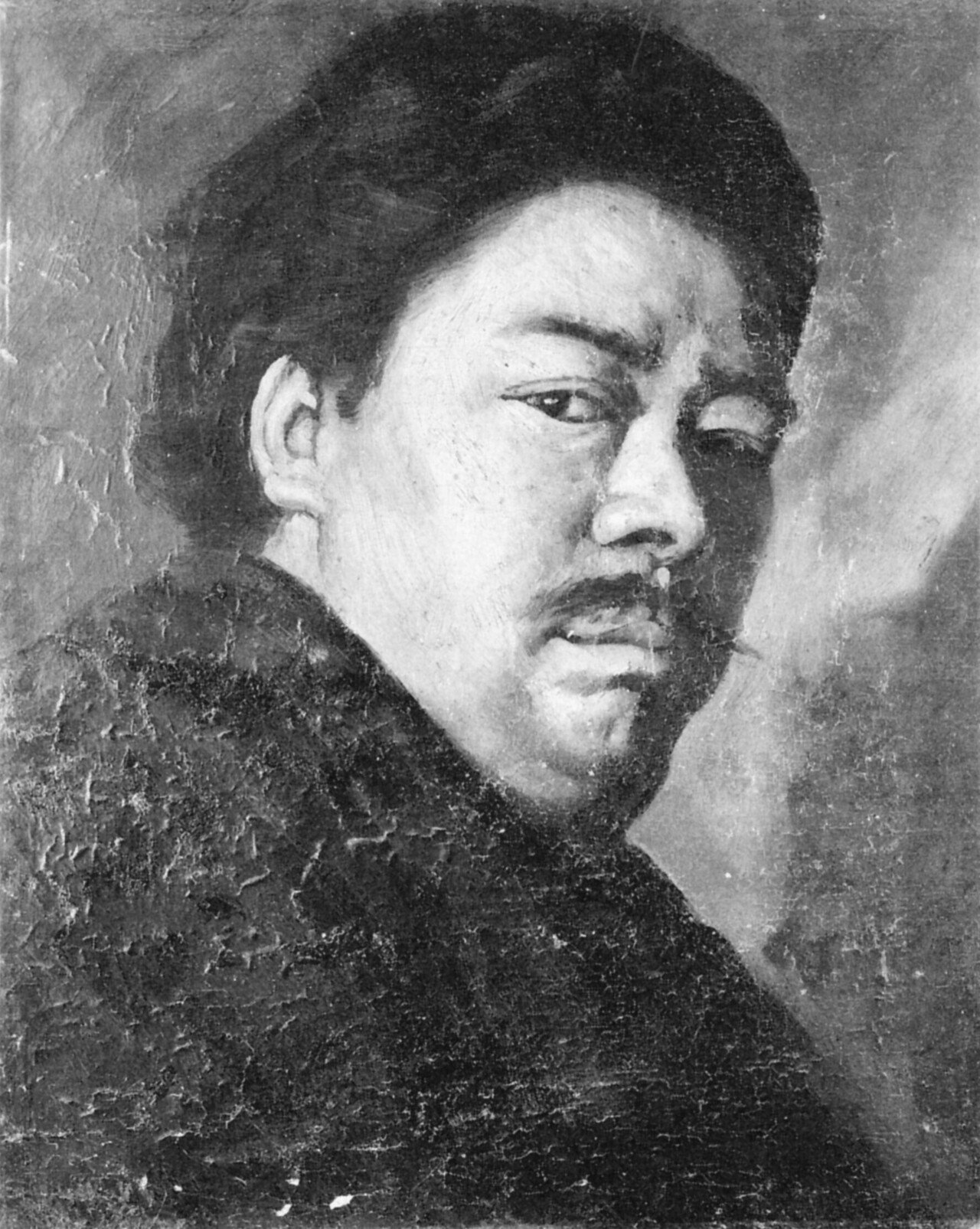 板絵】油絵 制作年不明 明治時代？☆洋画 山本芳翠 小山正太郎 黒田