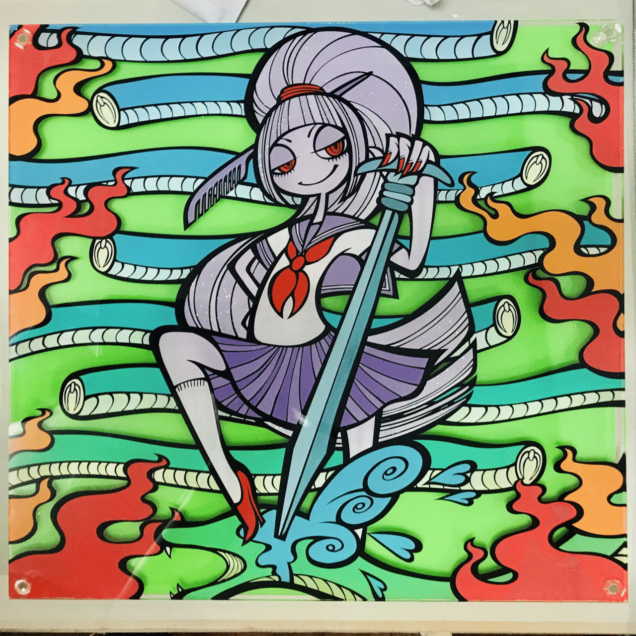 ヤマタノオロチを殺すスサノヲ【オンライン・キャプション】｜@curry_ddd, image size:1280x1354